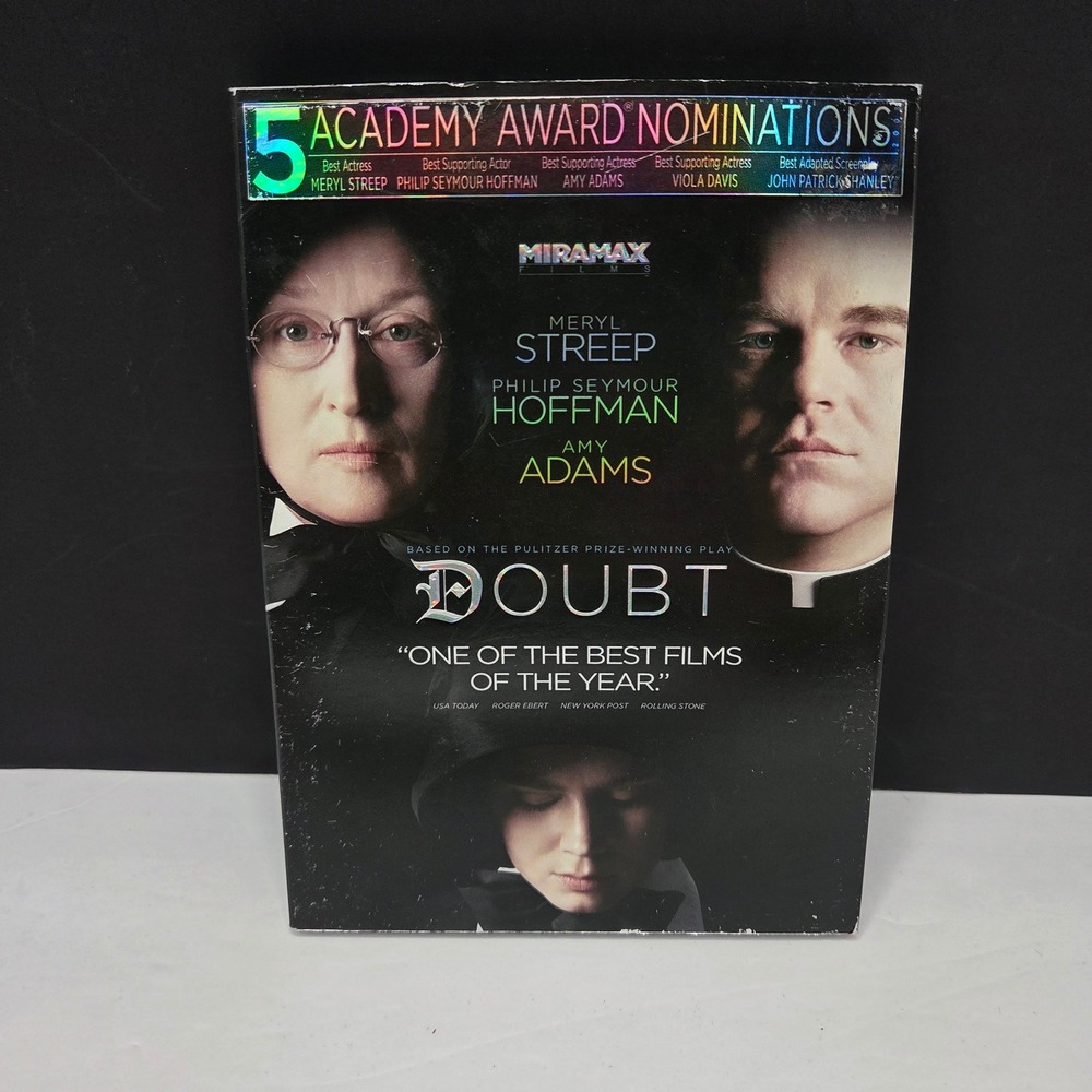 Miramax Doubt DVD Meryl Streep Philip Seymour Hoffman Drama Movie with Slipcover